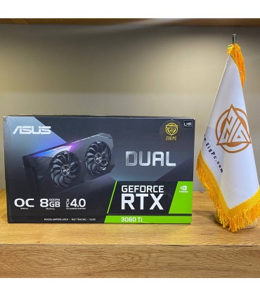 کارت گرافیک ایسوس ASUS DUAL GeForce RTX3060 TI O8G LHR ( استوک )