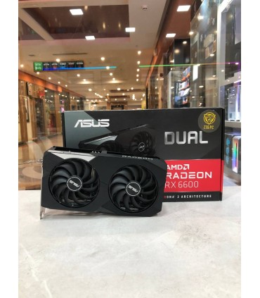 کارت گرافیک ایسوس Dual Radeon RX 6600 8GB(استوک)